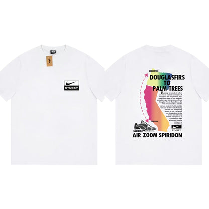 Stussy T Shirts Loose Casual T-Shirts Same for Men and Women