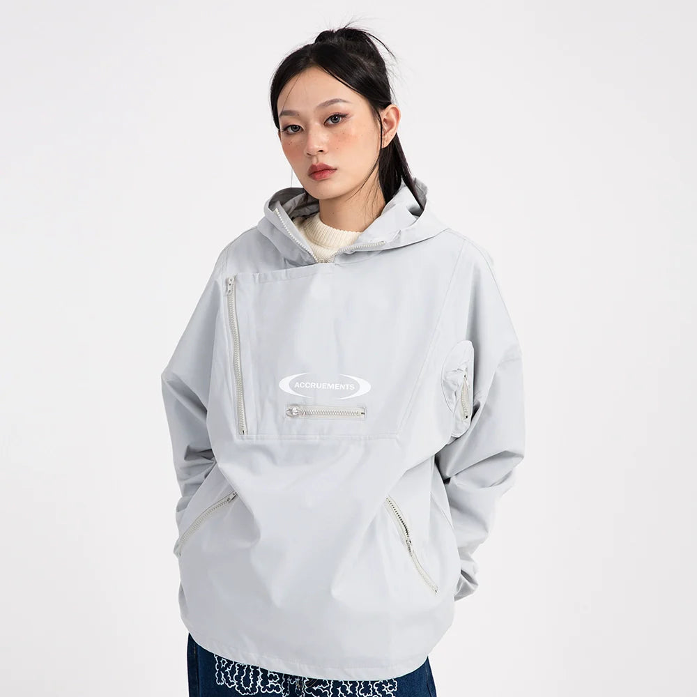 Men Jacket Coat Shell Jacket Men Outdoor Windproof Exercise Hooded Coat Loose Spring and Autumn