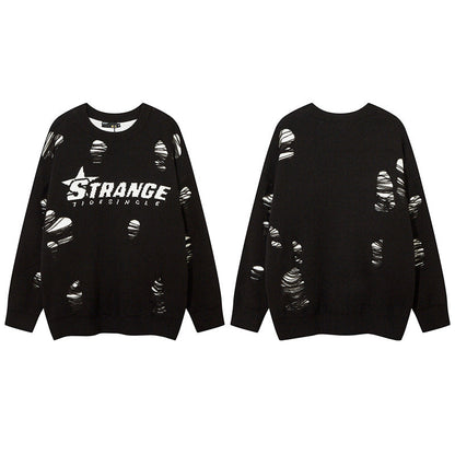 Women Sweater Vintage Star Jacquard Idle Style