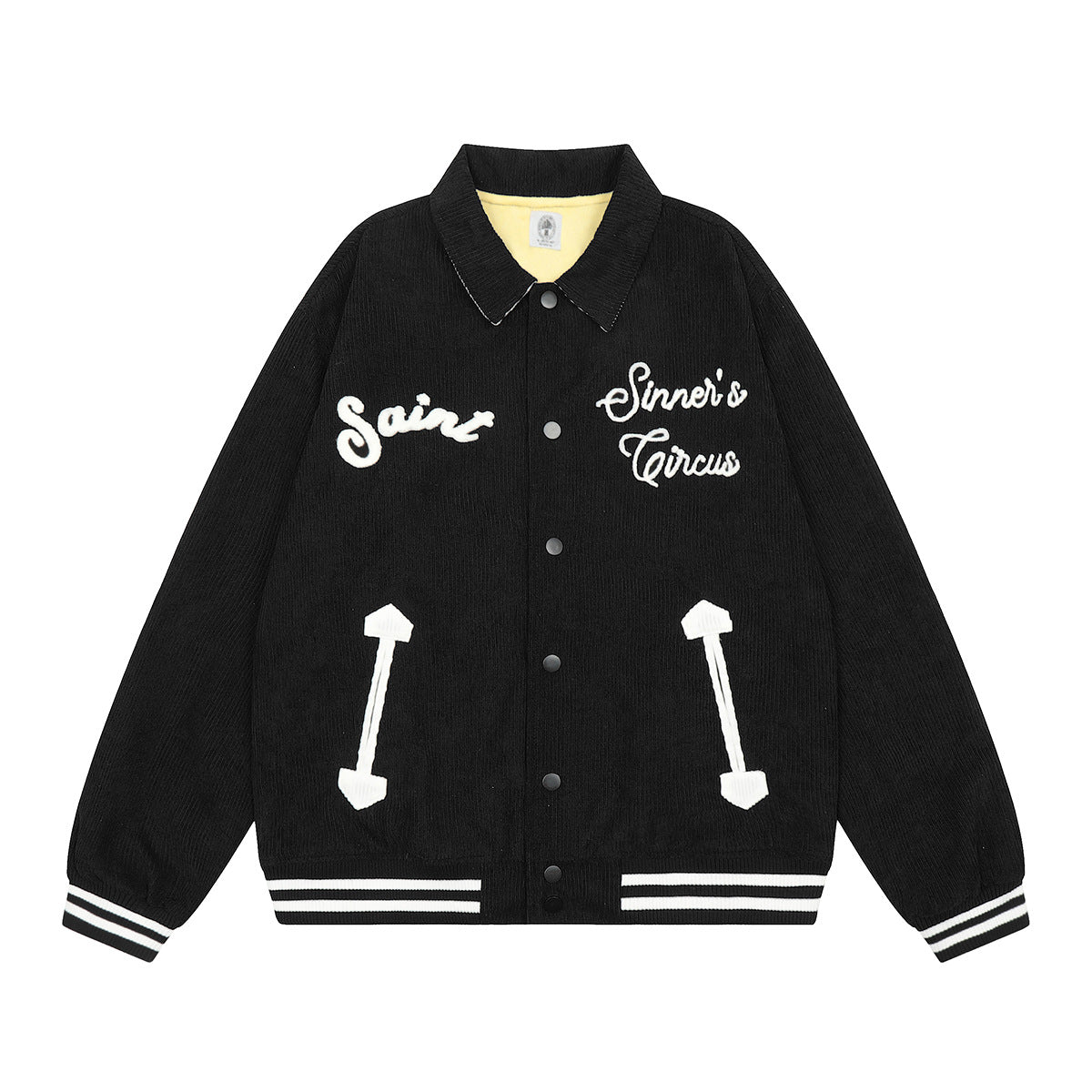 Unisex Baseball Jersey Saint Michael Joker Lapel Jacket
