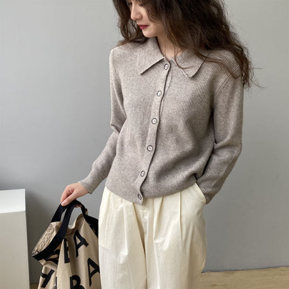 Women Cardigan Sweater Knitted Cardigan Autumn Sweater Jacket Long-Sleeved 8t8205