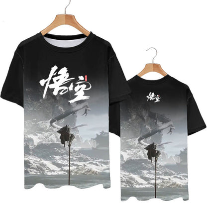 Black Myth: Wukong Games Tee Black Myth Wukong Print T-shirt