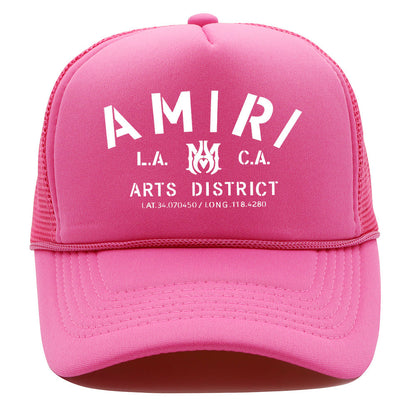 Amiri Hat Alphabet Print Shade Baseball Cap Outdoor Cap