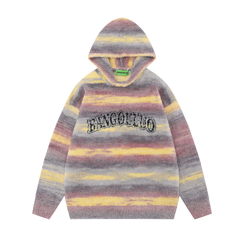 Women Sweater Hooded Knitted Top