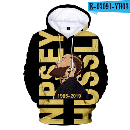 Nipsey Hussle Hoodie Digital 3D Printing