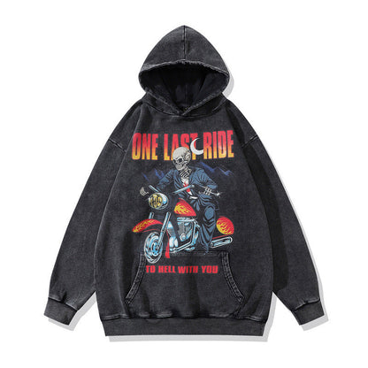 Men Hoodie Two-Dimensional Animation Printed Casual Hooded Sweater Couple Hoodie