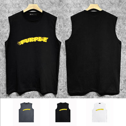 Purple Brand Tank T Shirts Sleeveless T-shirt Vest