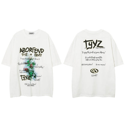 Men's T-Shirt Printed T-shirt Men's and Women's Short Sleeve