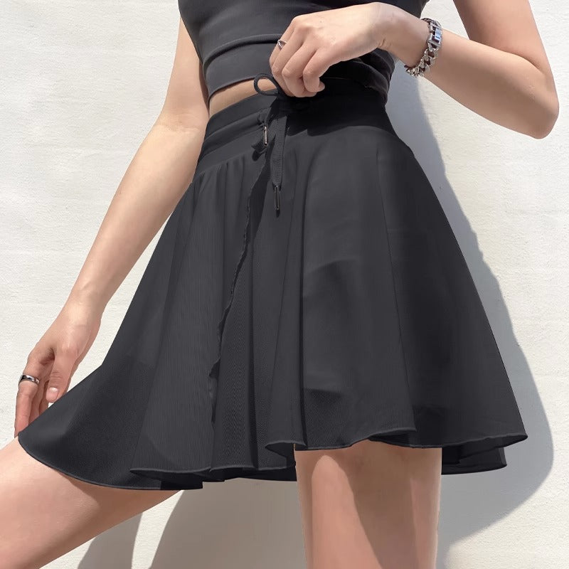 Women Yoga Sports Shorts Mesh Sports Shorts Anti-Tennis Skirt