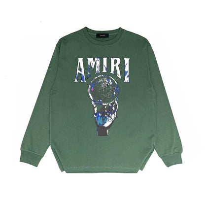 Amiri Long-Sleeve Shirt Personality Printing Stylish Casual