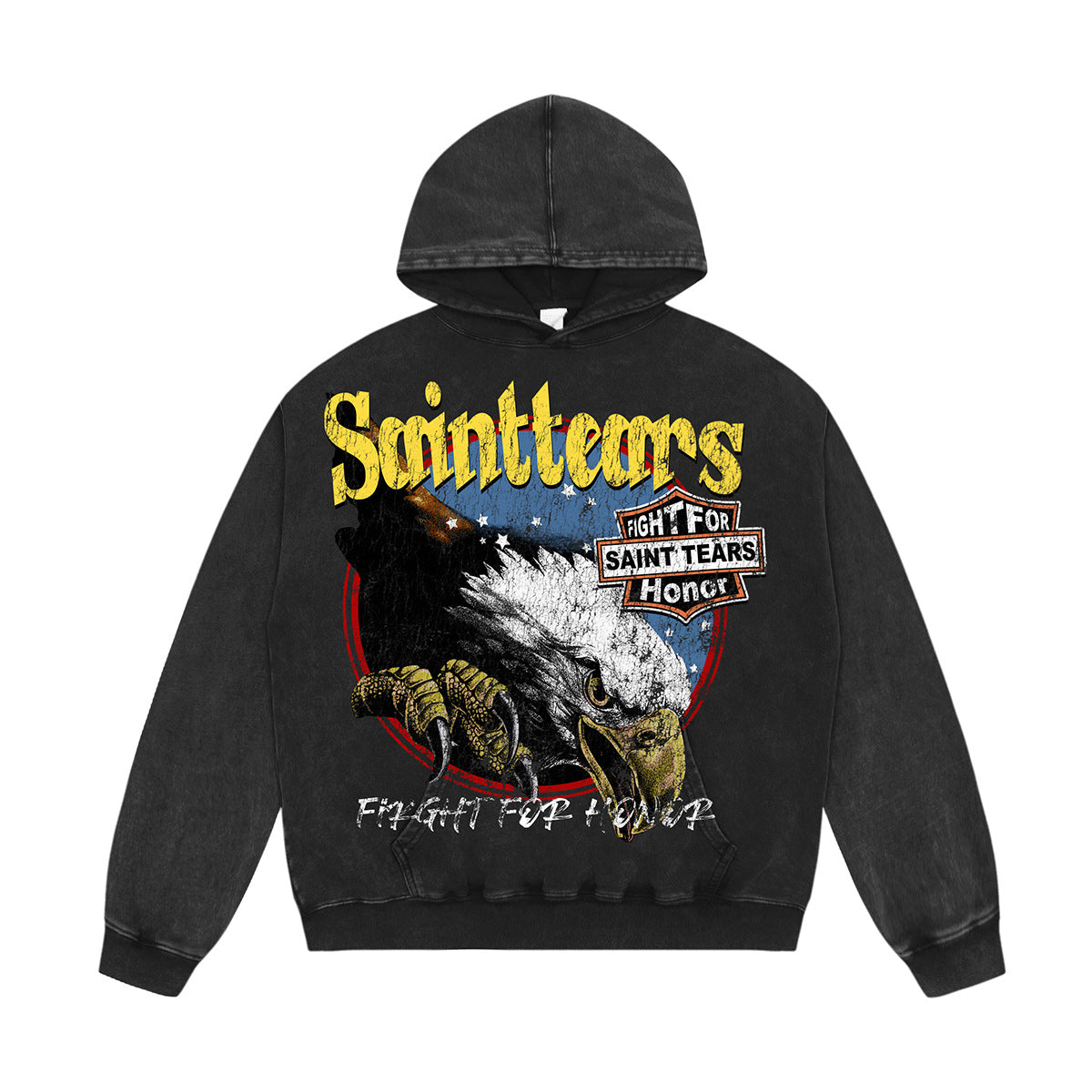 Unisex Hoodies Saint Michael Old Loose Sweater
