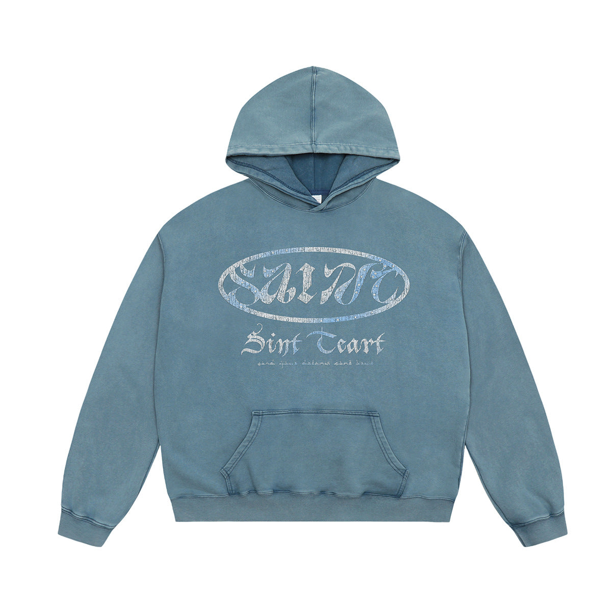 Unisex Hoodies Saint Michae Old Loose Hoodie
