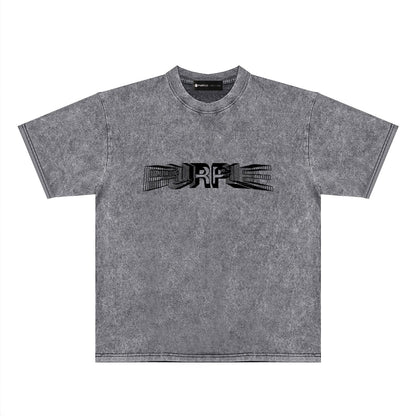 Purple Brand Distressed T Shirts Short Sleeve