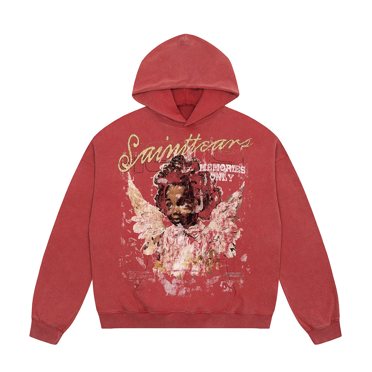 Unisex Hoodies Saint Michael Angel Boy Pattern Loose Hoodie