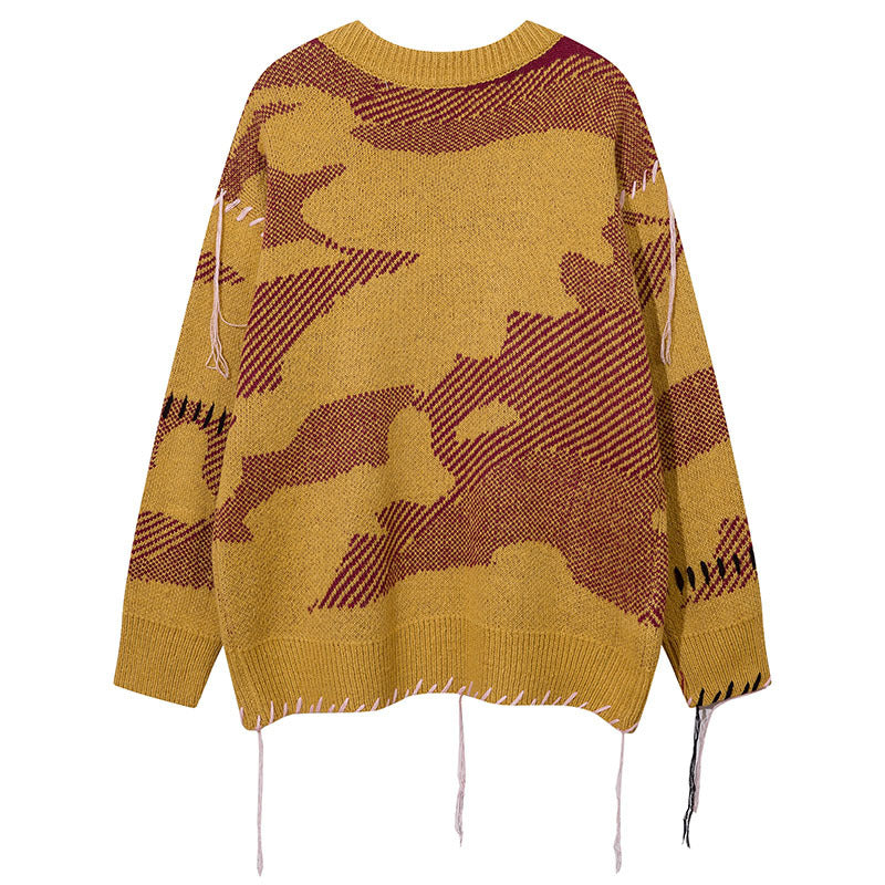 Women Sweater Vintage Knitted Sweater