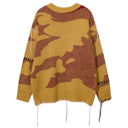 Women Sweater Vintage Knitted Sweater