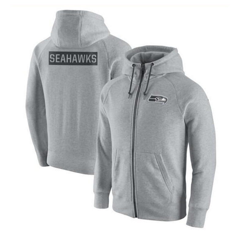 NFL Hoodie Cardigan Zip Hooded Sweater Men's Sports NFL Football