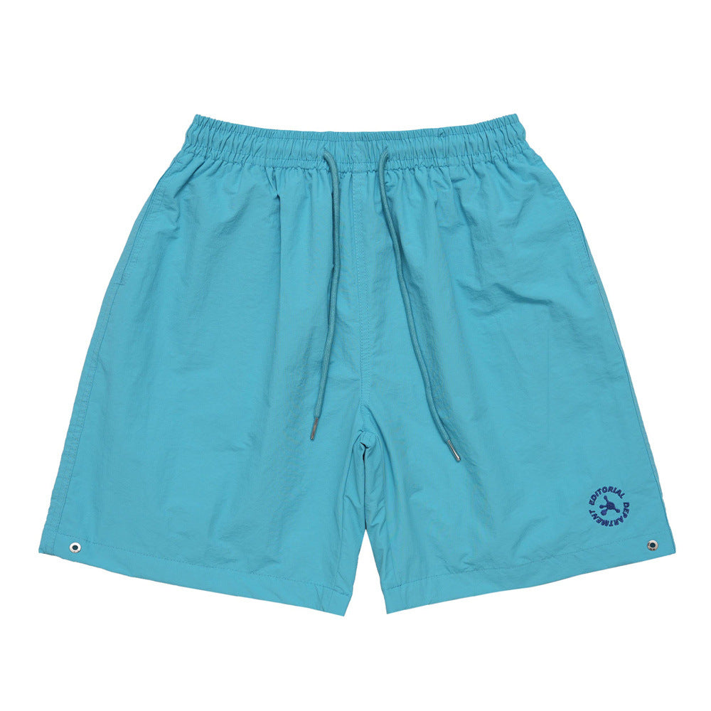 Men Shorts Sports Men Summer Thin Quick-Drying Double-Layer Mesh Lining
