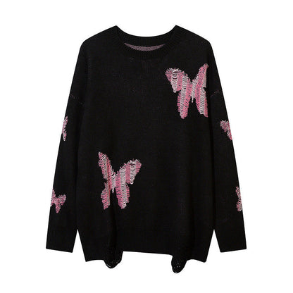 Women Sweater Oversize Butterfly Knitted Sweater