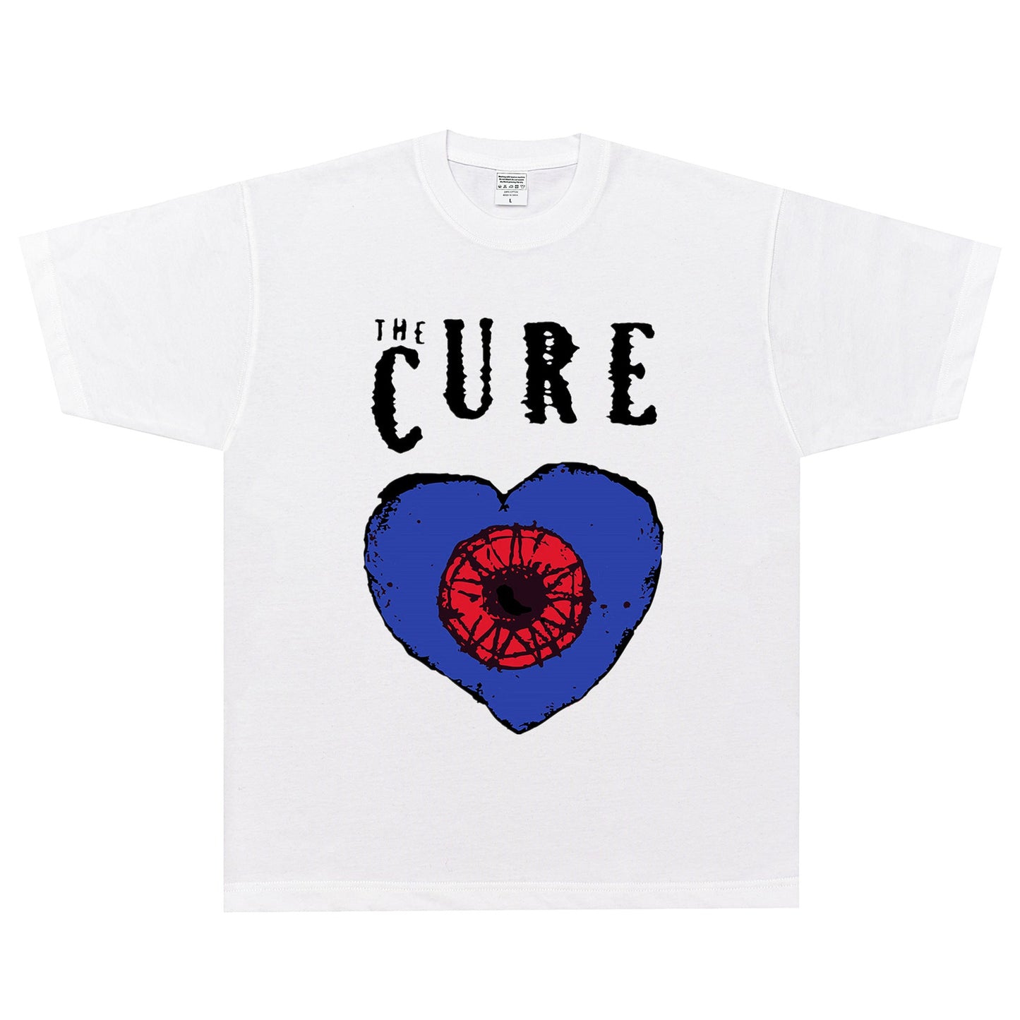 Rock Star T Shirt the Cure Wish T-shirt Rock Band American Loose Vintage Short Sleeve