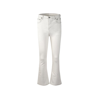 MIJKO Mens Vintage Pants MIJKO men's women's autumn and winter RICK micro-pull trousers jeans