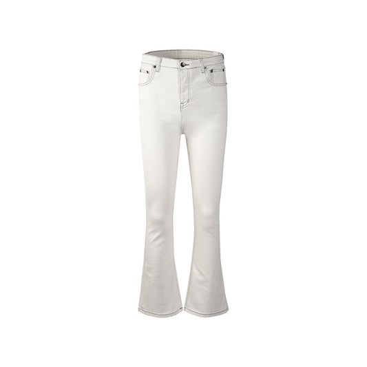 MIJKO Mens Vintage Pants MIJKO men's women's autumn and winter RICK micro-pull trousers jeans