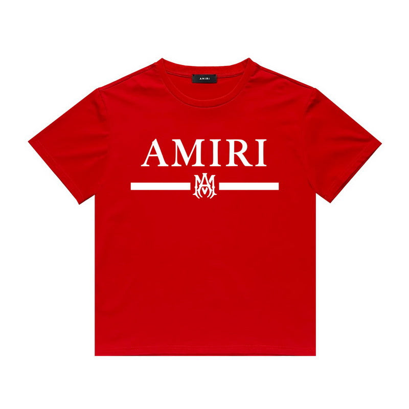 Amiri T Shirt Printed Casual Hip Hop round Neck Short Sleeve T-shirt