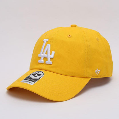 Dodgers and Yankees Baseball Cap 47brand Baseball Cap Female Dark Gray Soft Top Embroidery Hip Hop Male Hat