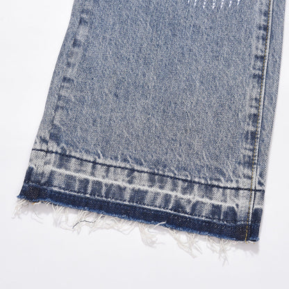 Men Jeans Punk Hole & Patch