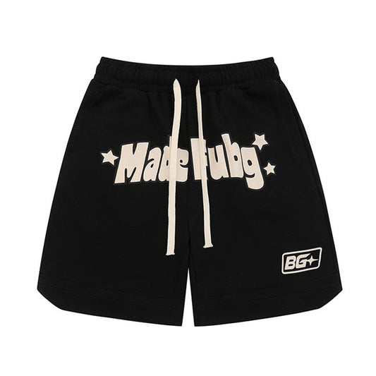 Men Shorts Elastic Waist Loose Wide Leg Sports Summer