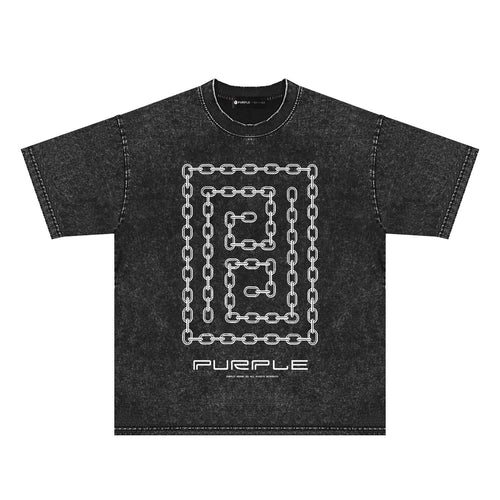 Purple Brand Distressed T Shirts Short Sleeve