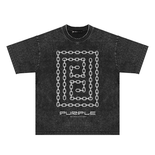 Purple Brand Distressed T Shirts Short Sleeve