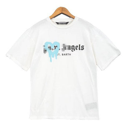 Palm Angle T Shirts Heart Printing Loose