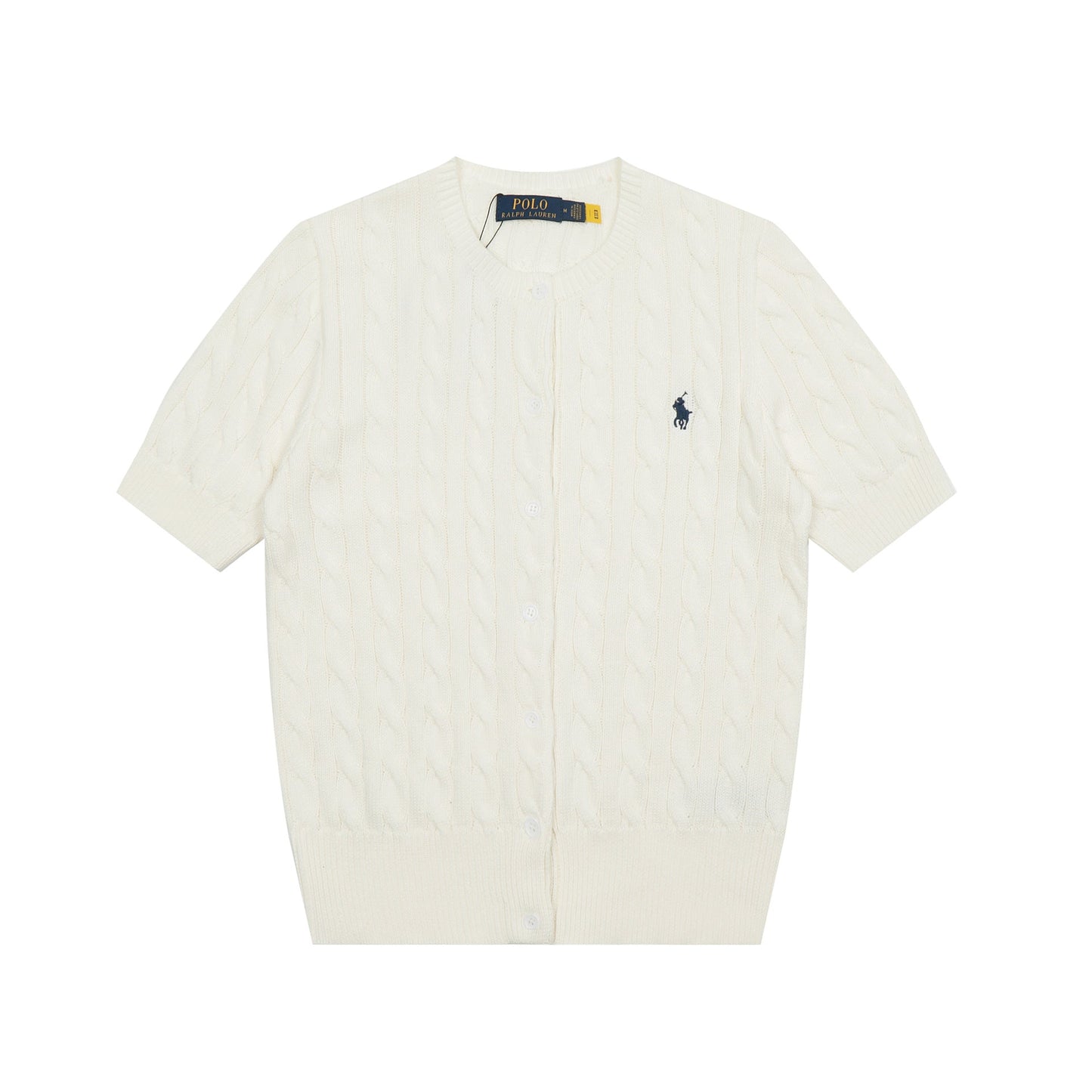 Ralph Lauren Knitted sweaters Ralph Lauren Knitted Short Sleeved Shirt RL Ralph Pony Standard POLO Short Sleeve Knitted Sweater Cardigan T-Shirt