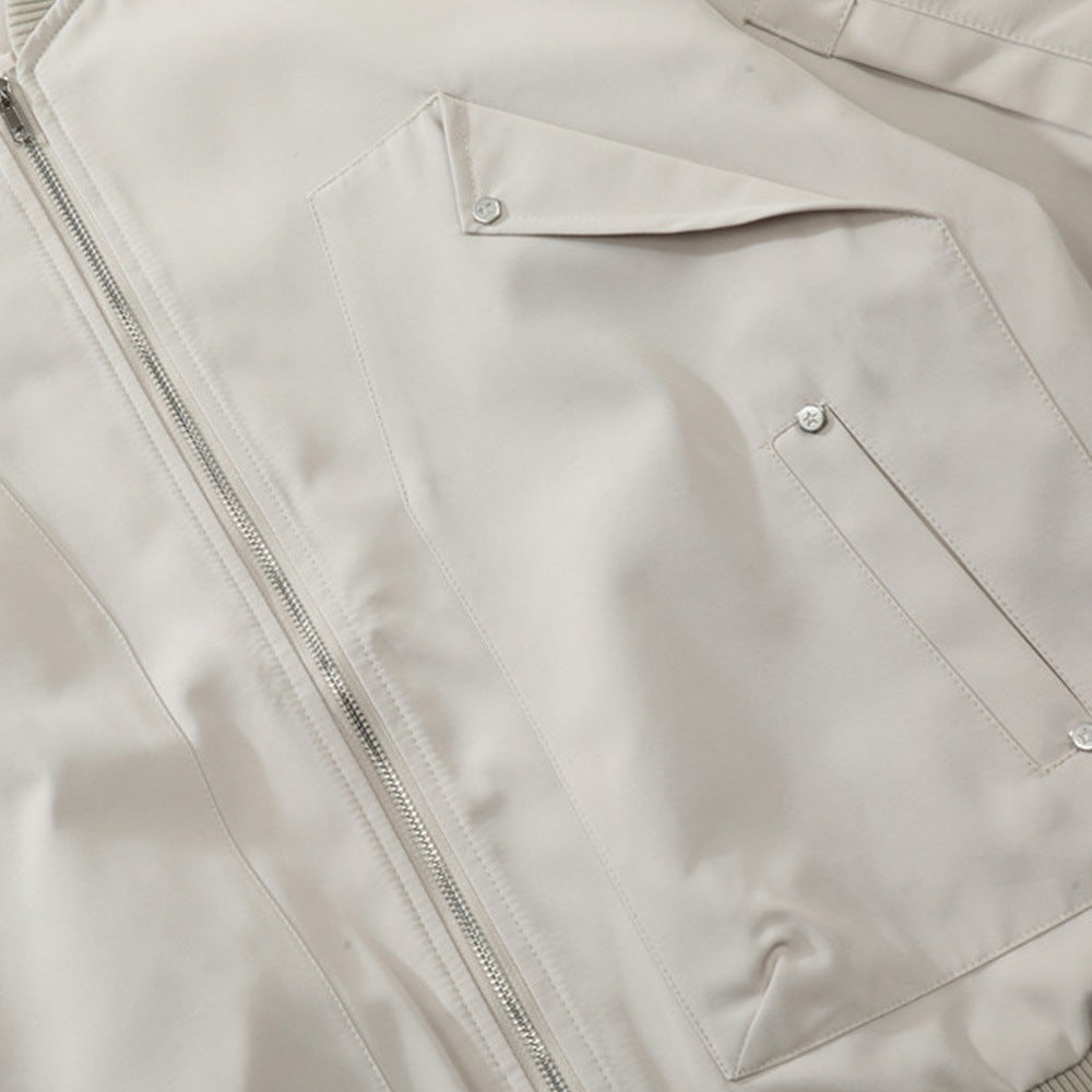 Men Jacket Coat Vibe Coat Fall Winter Men Loose Baseball Uniform Jacket