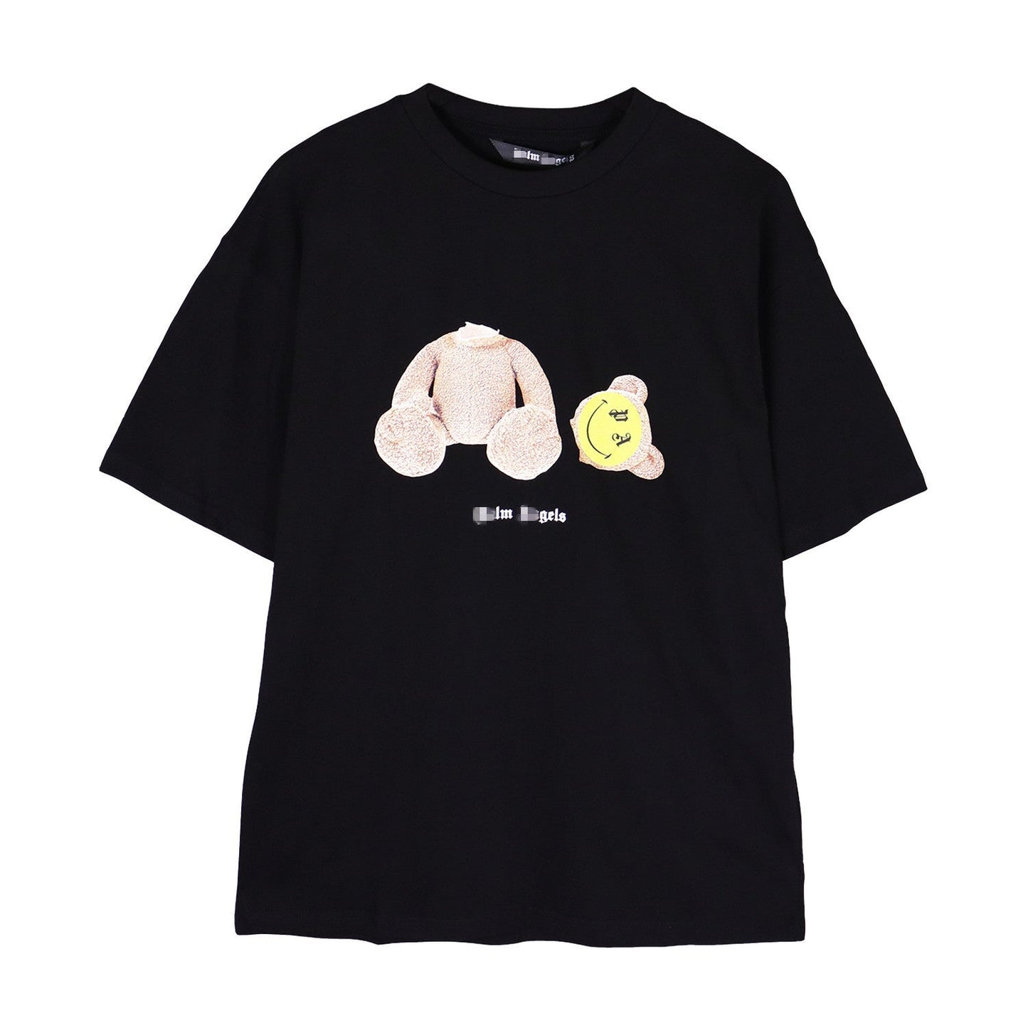 Palm Angle T Shirts Smiley Face Broken Teddy Bear Print
