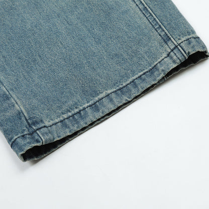 Men Jeans Stitching Loose Casual Distressed