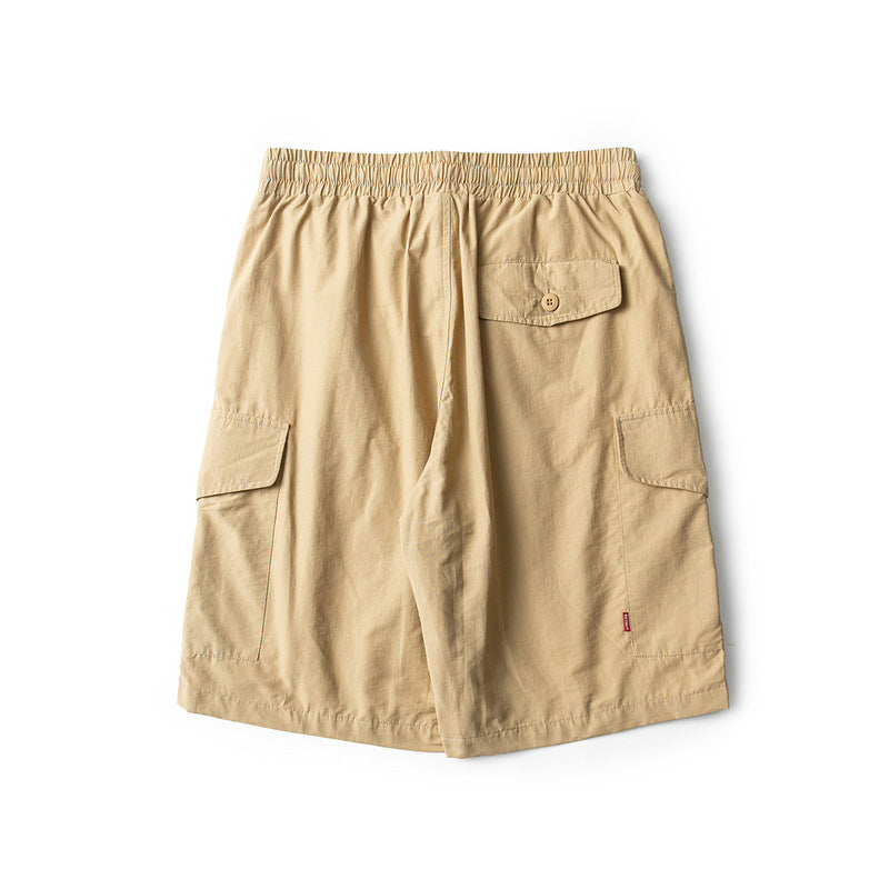 Men Shorts Loose Khaki Shorts