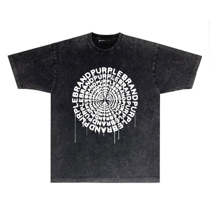 Purple Brand Distressed T Shirts Short Sleeve