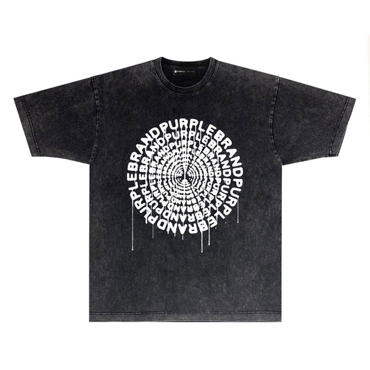Purple Brand Distressed T Shirts Short Sleeve
