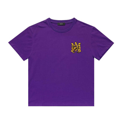 Amiri T Shirt Letter Print Casual Hip Hop Short Sleeve T-shirt