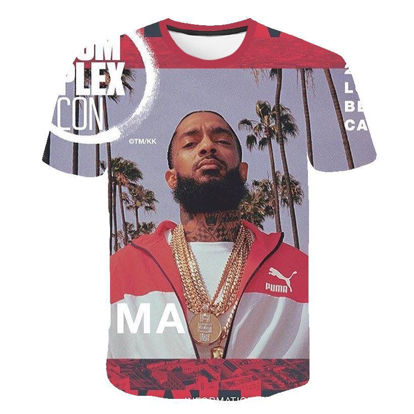 Nipsey Hussle T Shirts Rapper 3D Digital Printing