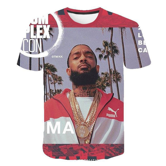 Nipsey Hussle T Shirts Rapper 3D Digital Printing