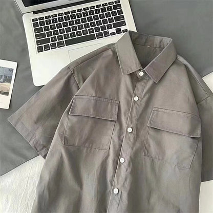 Men's Shirt Summer Loose Cargo