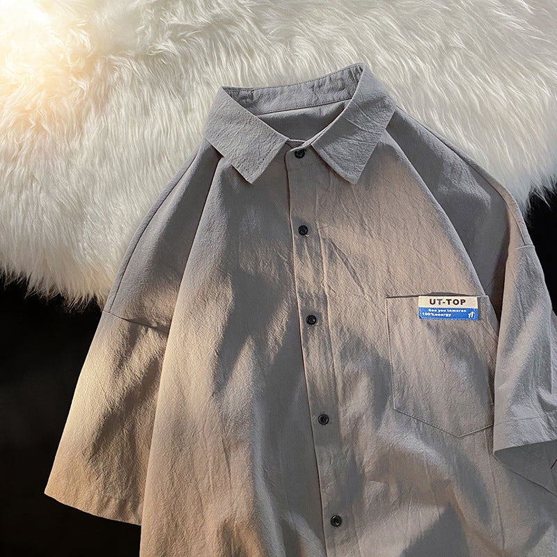 Men's Shirts Retro Summer Loose All-Matching