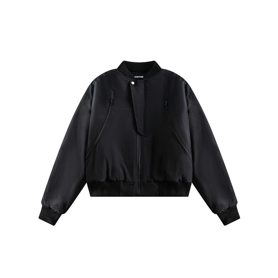 Unisex Coat Baseball Uniform Pilot Jacket Men and Women Loose