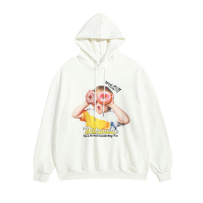 Men Hoodie Hip Hop Retro Oversize Couple Hooded Sweater
