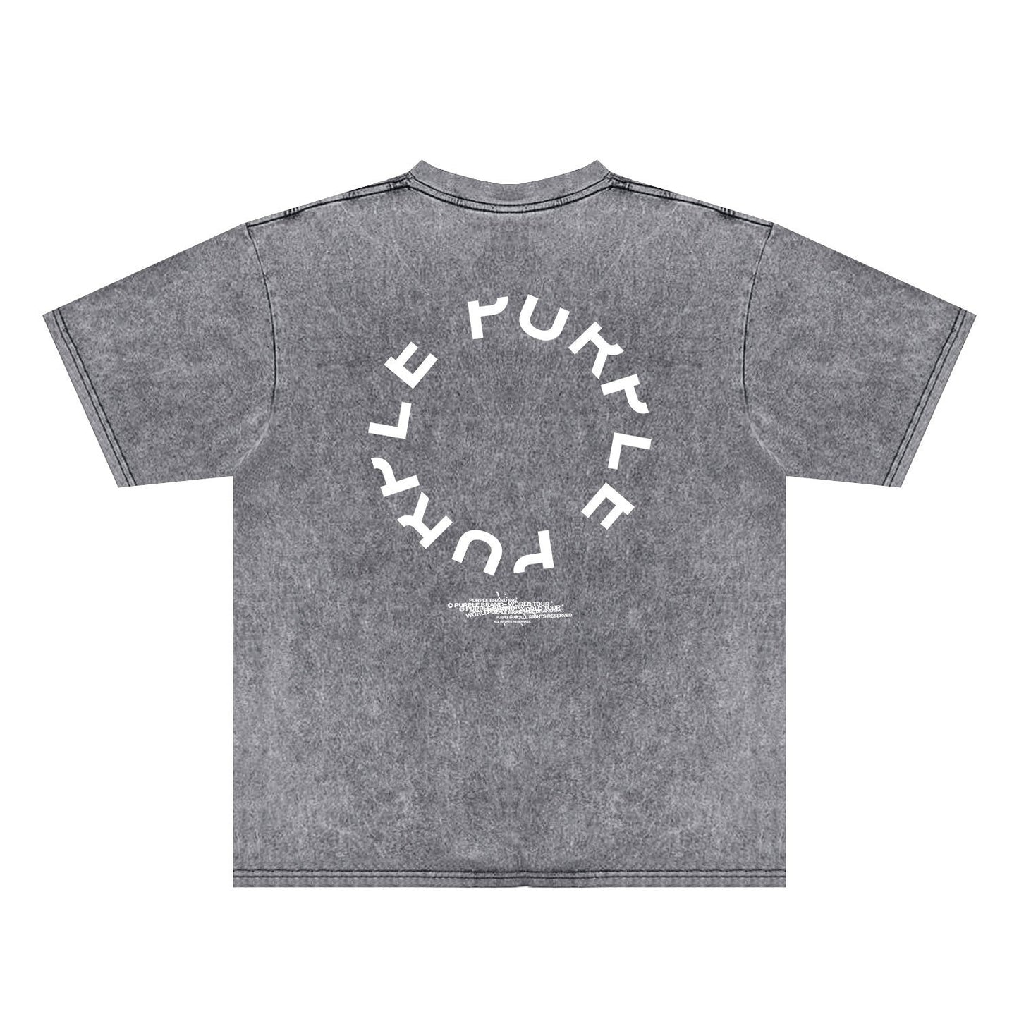 Purple Brand Distressed T Shirts Short Sleeve