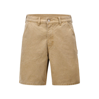 Men Shorts Simple Worn Denim Cargo Pants Loose