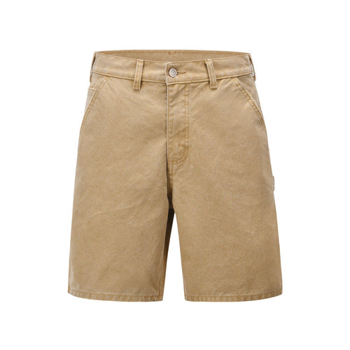 Men Shorts Simple Worn Denim Cargo Pants Loose